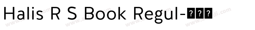 Halis R S Book Regul字体转换
